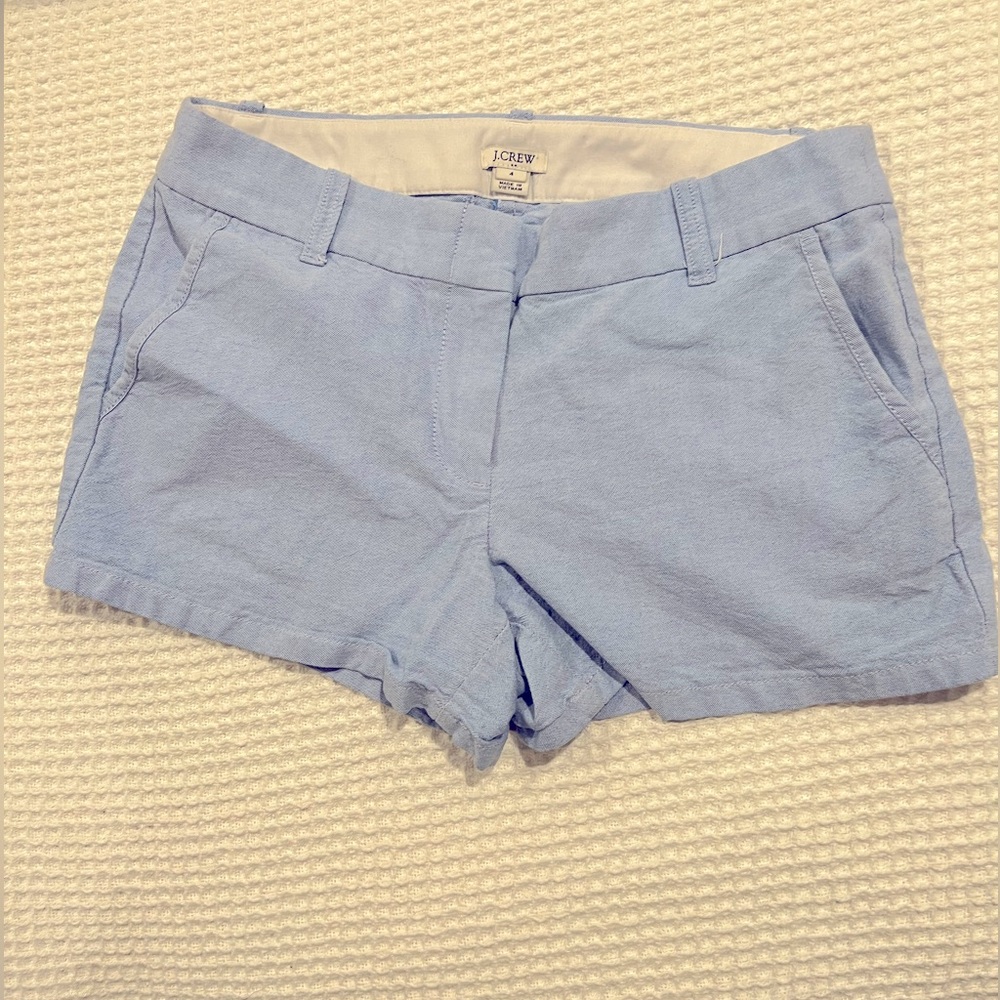 J Crew Chambray blue shorts size 4